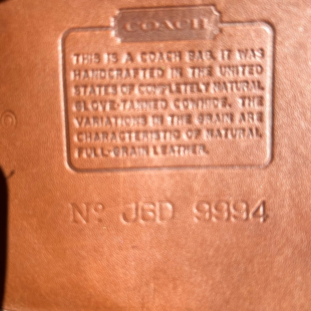 Authentic Vintage Coach Leather Drawstring Backpack in London Tan - Picture 3 of 13